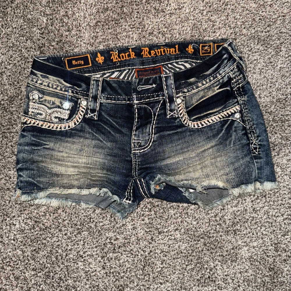 Rock Revival Women's Blue Denim Shorts